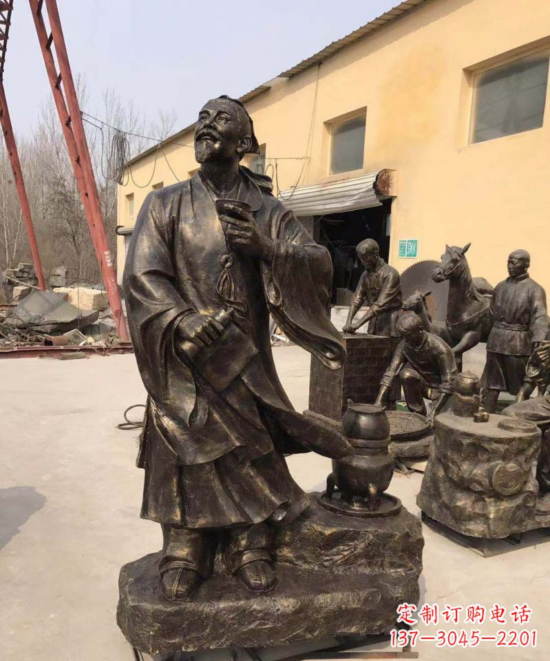 潍坊“精美仿古铜雕——杜康雕塑”