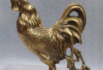 潍坊经典公鸡铜雕