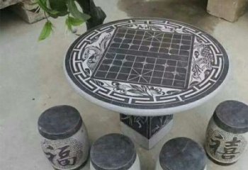 潍坊公园景观石桌凳雕塑