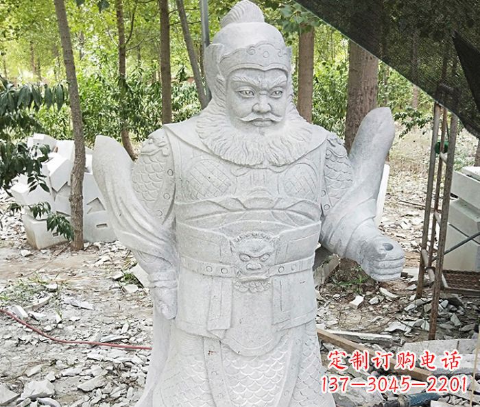 潍坊精美古典关公石雕