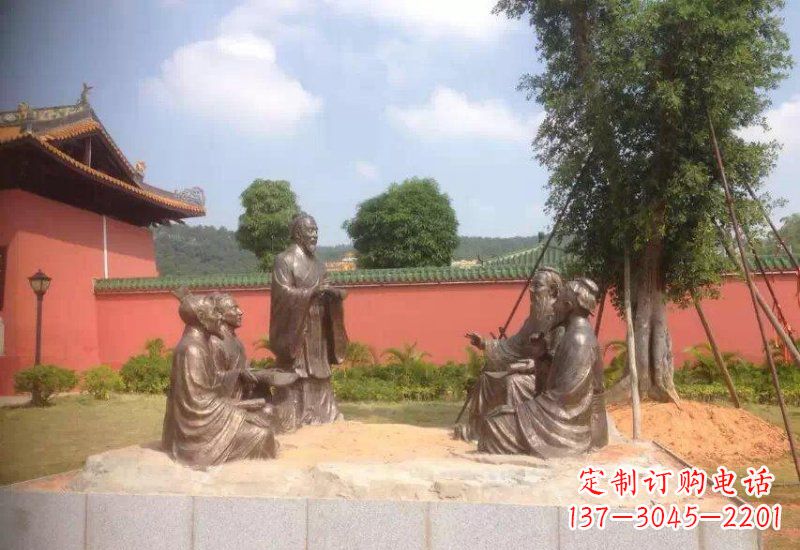 潍坊经典经典，传承孔子之魅力——孔子铜雕