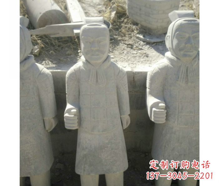 潍坊欣赏秦帝国历史，精美的兵马俑雕塑