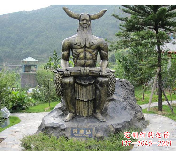 潍坊传承古代文明,为家居装饰点缀伏羲铜雕