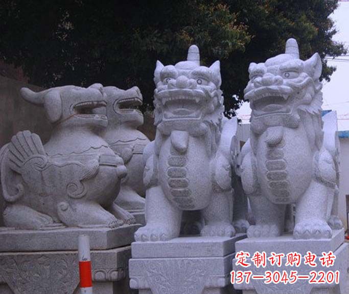 潍坊古典独角兽石雕