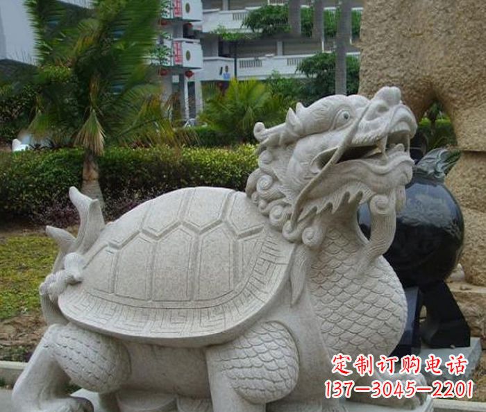 潍坊中领雕塑:古典神兽龙龟石雕精神的传承