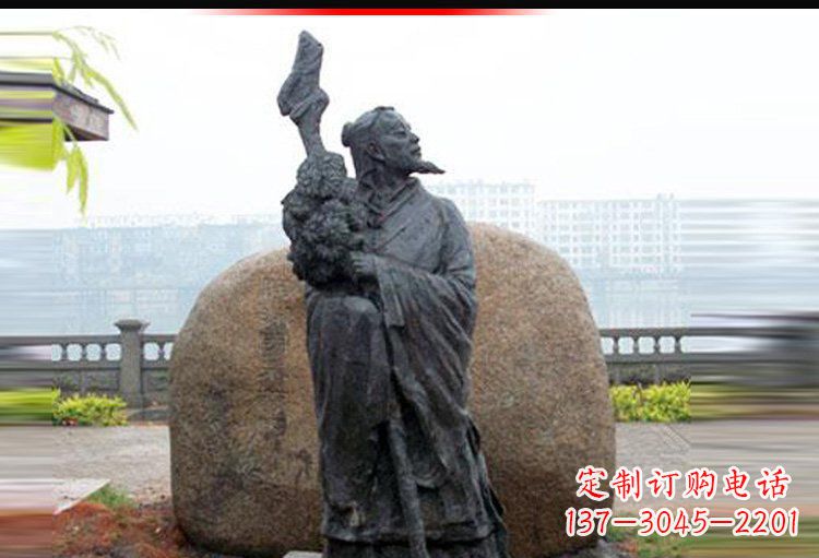 潍坊传承古代文化,陶渊明雕塑悠久记忆