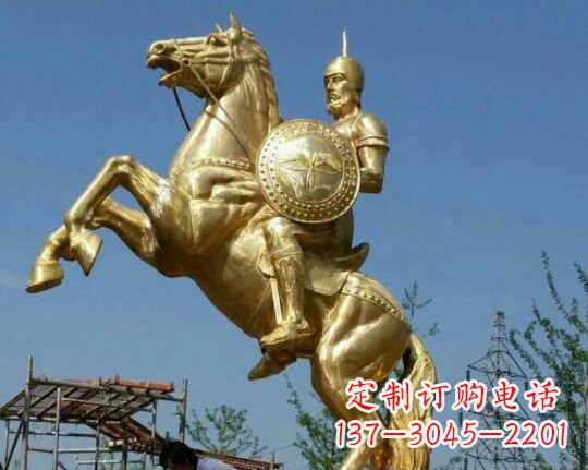 潍坊古罗马战士骑马铜雕——让你呈现最传统的骑士风采