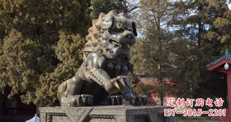潍坊故宫狮子雕塑，展现古代文化之美