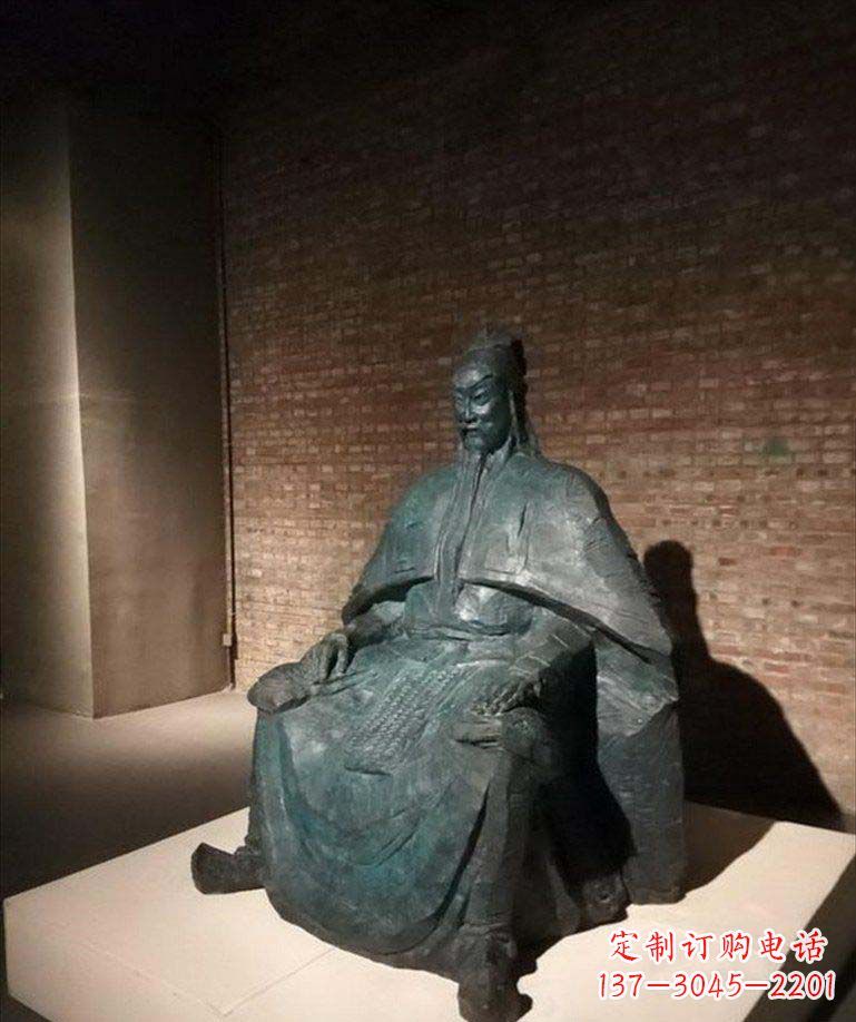 潍坊古典御守关公铜雕