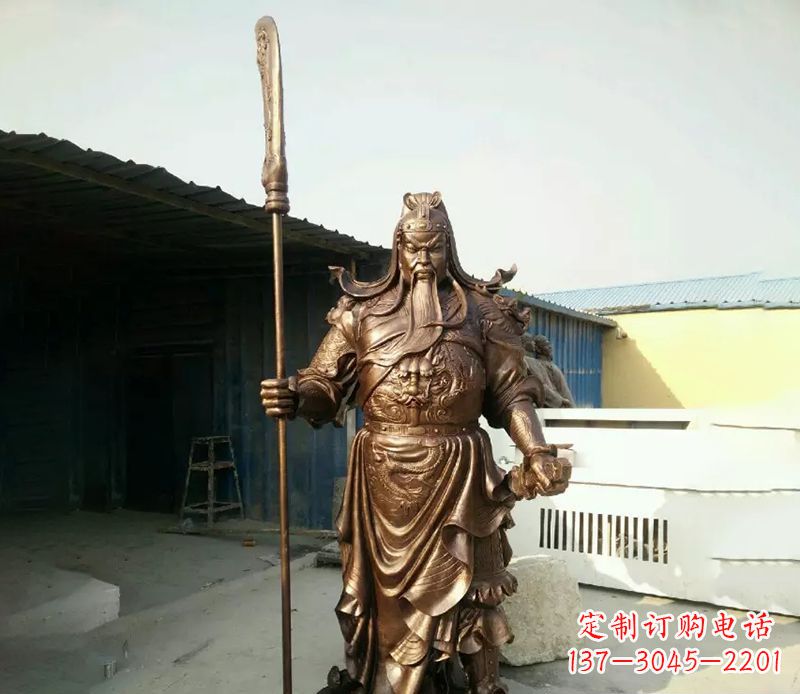 潍坊中领雕塑定制关公铜雕