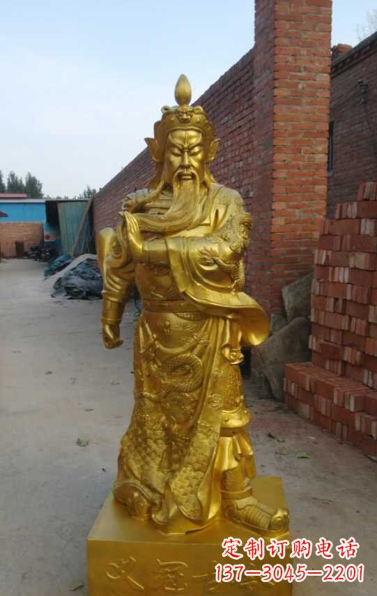 潍坊精美关公铜像雕塑