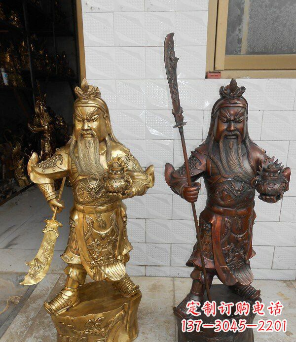 潍坊拥有历史韵味的关公武财神铜雕