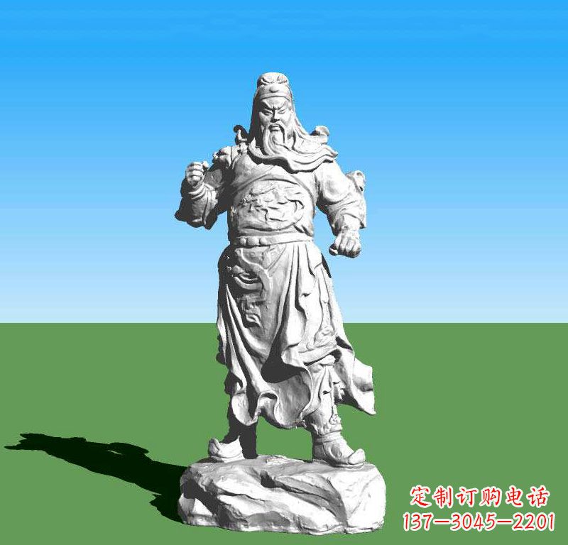 潍坊关云长关羽雕塑,让关羽永驻古代