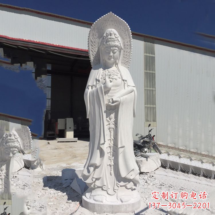 潍坊观音大理石雕塑，让你的家居更具仪式感