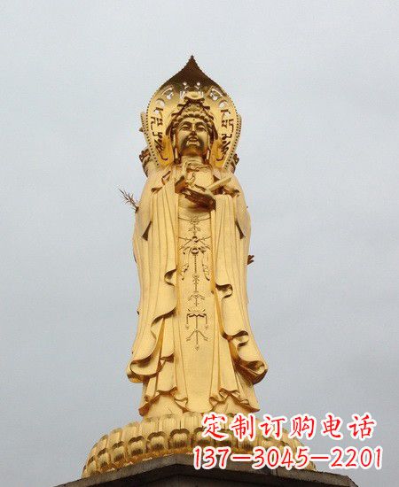 潍坊观音铜雕塑-传承千年古风