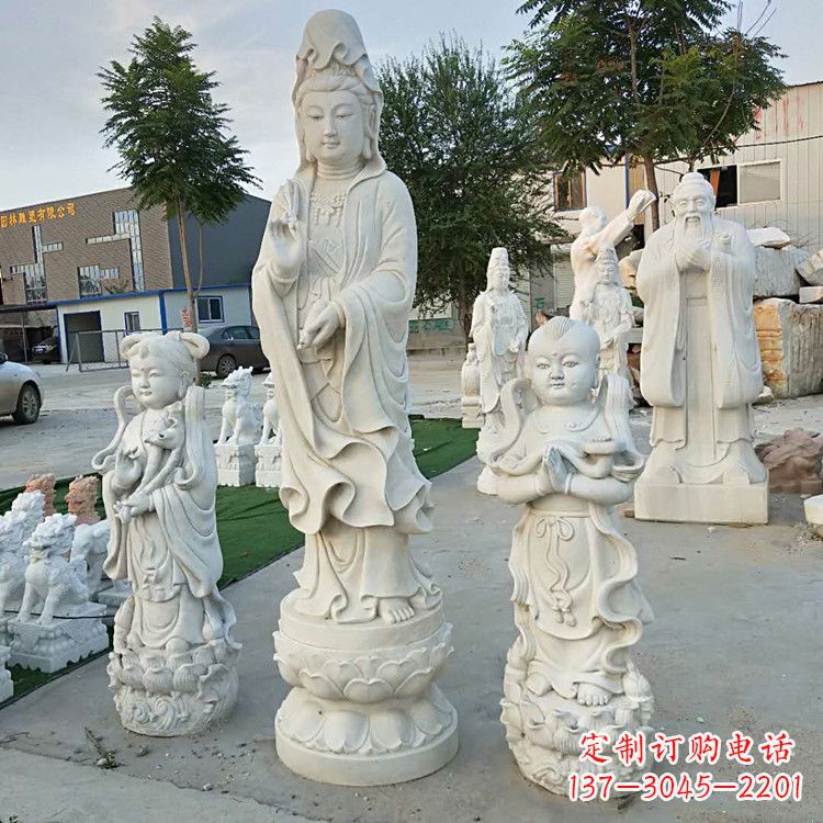 潍坊永恒的祝福——观音菩萨送子佛像石雕