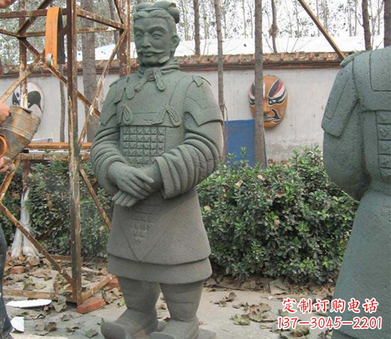 潍坊蓝鼎中领雕塑|广场兵马俑石雕