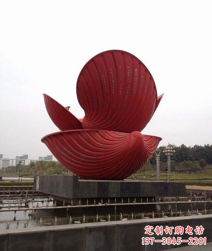 潍坊中领雕塑：贝壳雕塑喷泉