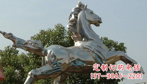 潍坊精美不锈钢奔马雕塑