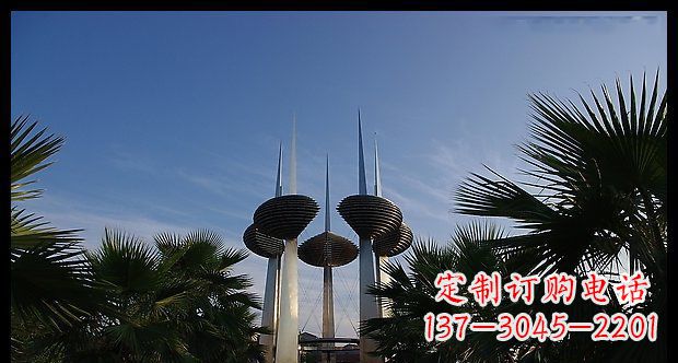 潍坊广场不锈钢避雷针抽象雕塑11