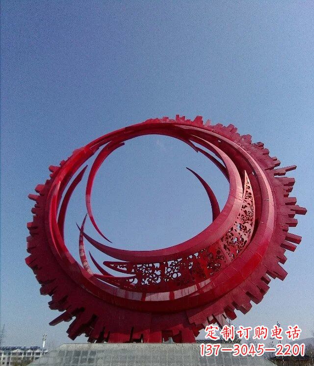 潍坊精致而又引人注目的不锈钢齿轮雕塑
