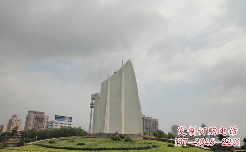 潍坊中领雕塑：让你的空间更英伦风——不锈钢抽象船帆雕塑