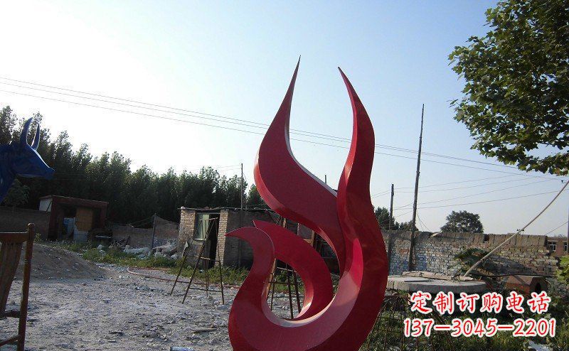 潍坊广场不锈钢抽象凤凰雕塑_1 (2)