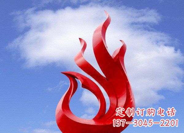 潍坊广场不锈钢凤凰雕塑 (2)