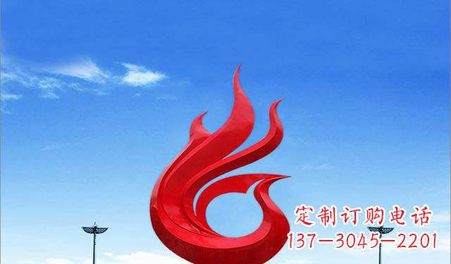 潍坊优雅定制,高贵不锈钢凤凰雕塑