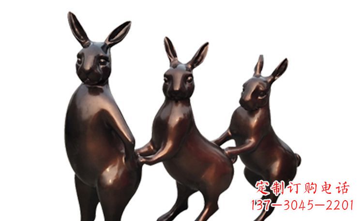 潍坊天马行空的不锈钢光面兔子雕塑