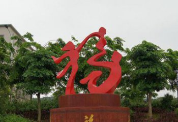 潍坊精致大气的不锈钢抽象福字雕塑