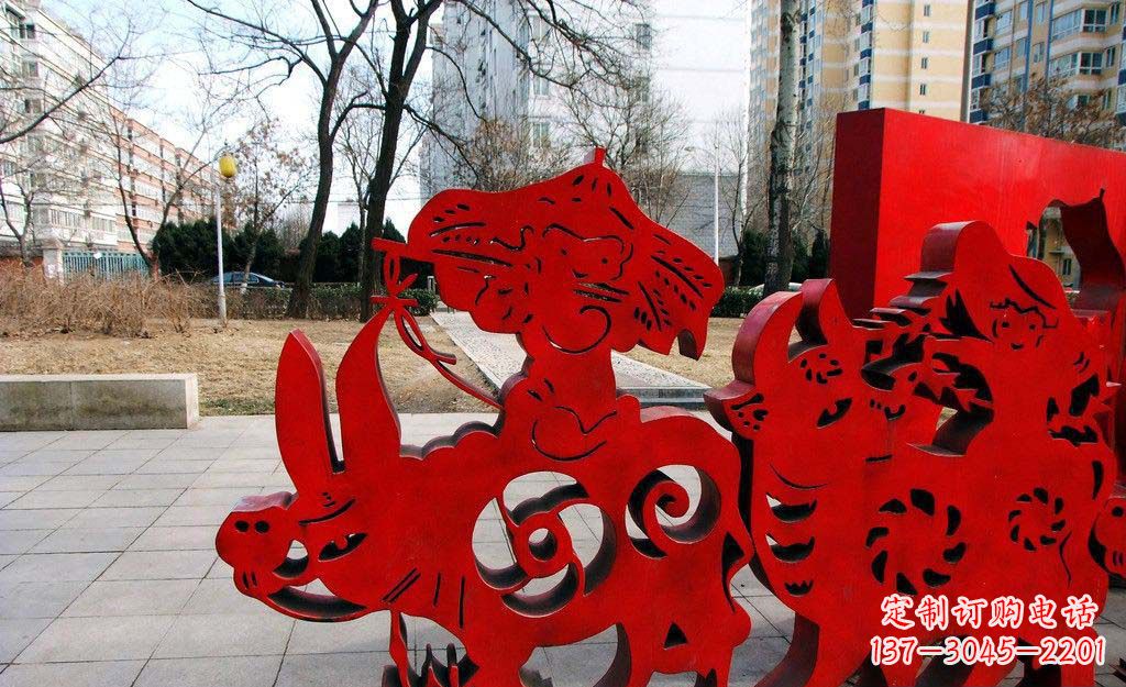 潍坊超乎想象的精致牧童雕塑