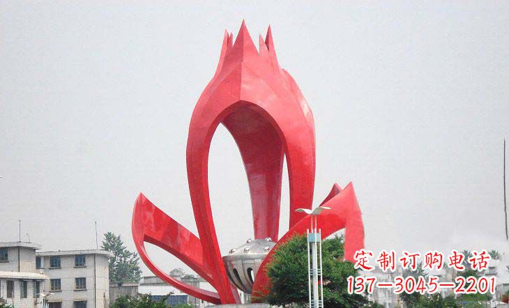 潍坊中领雕塑：莲蓬雕塑，营造神秘艺术气息