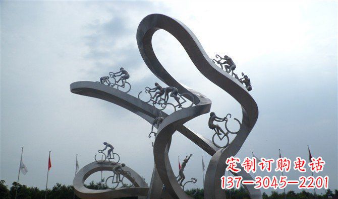 潍坊让你个性十足的自行车雕塑