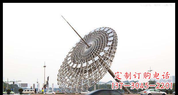潍坊广场不锈钢日晷景观雕塑