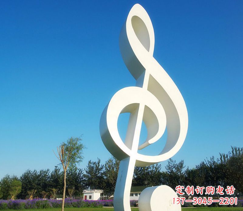 潍坊广场不锈钢音符雕塑