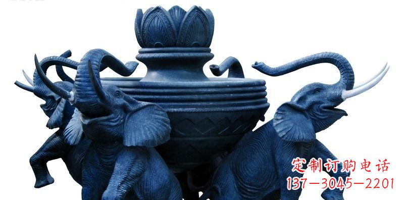 潍坊中领雕塑:艺术大象铜雕
