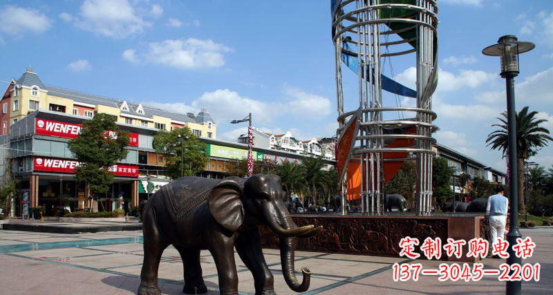 潍坊大象雕塑,倍受关注