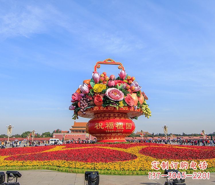 潍坊大型不锈钢花篮雕塑，艺术缔造美好景观
