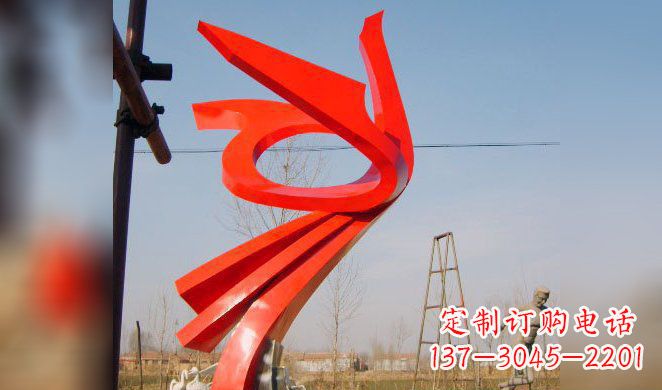 潍坊广场凤凰不锈钢雕塑 (3)