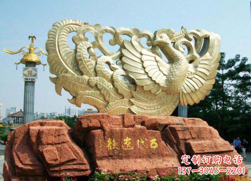 潍坊中领雕塑凤凰雕塑,精美绝伦