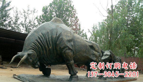 潍坊铜雕牛雕塑-领雕塑定制