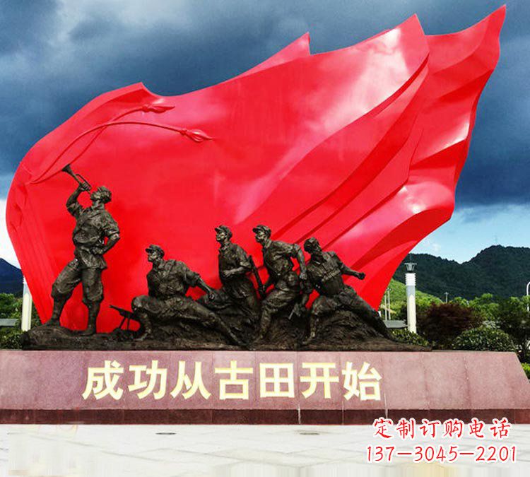 潍坊专业打造精美战士铜雕