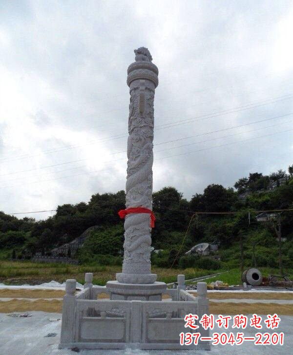 潍坊高质感汉白玉华表雕塑，让您的空间时尚更有品位