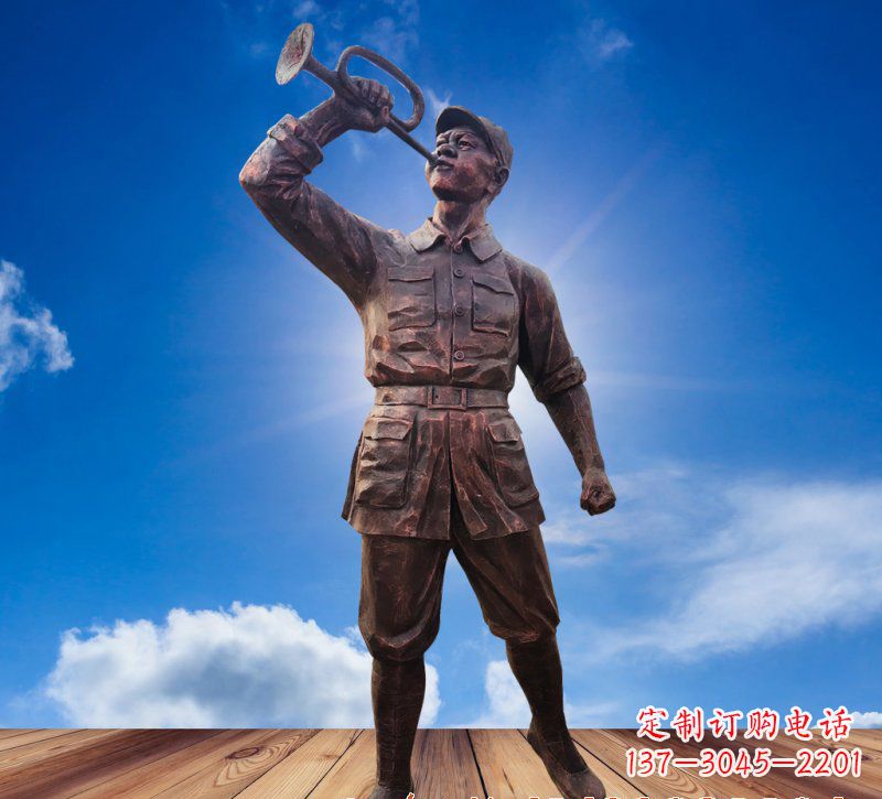 潍坊领雕塑:具有历史意义的红军铜雕