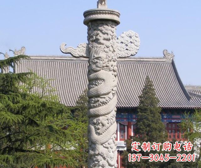 潍坊广场华表景观石雕 (2)