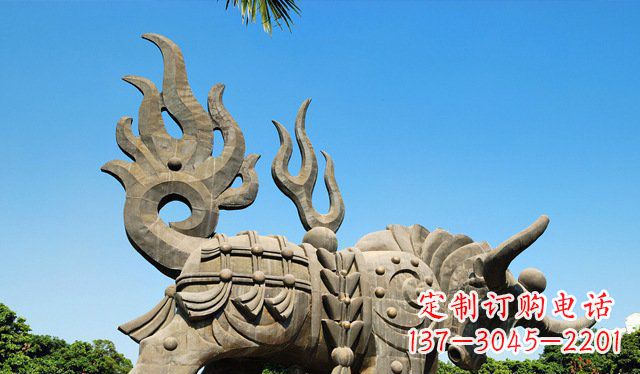 潍坊铜牛雕塑,精致美观的热带雕塑