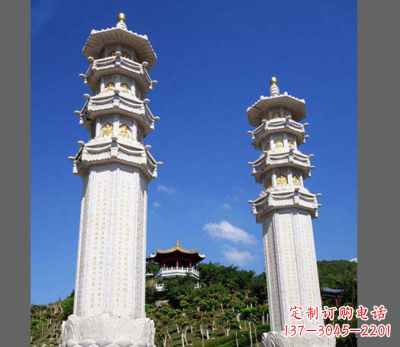 潍坊广场景观大理石宝塔石雕