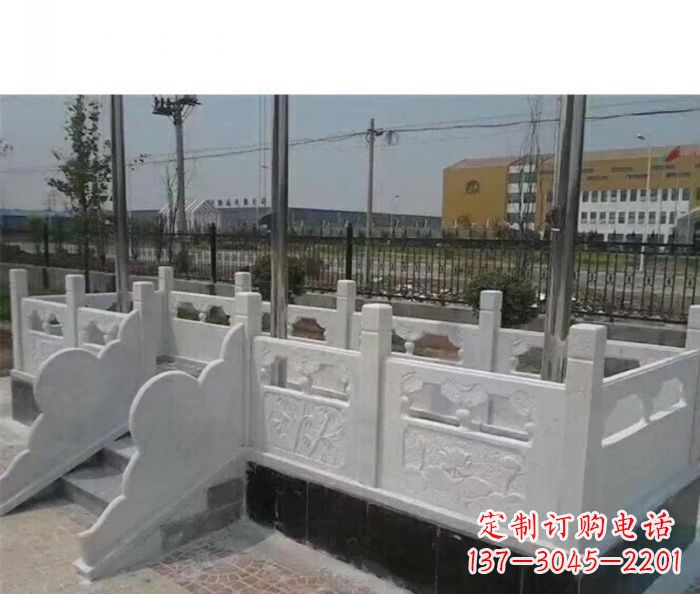 潍坊完美的城市景观--汉白玉升旗台石雕