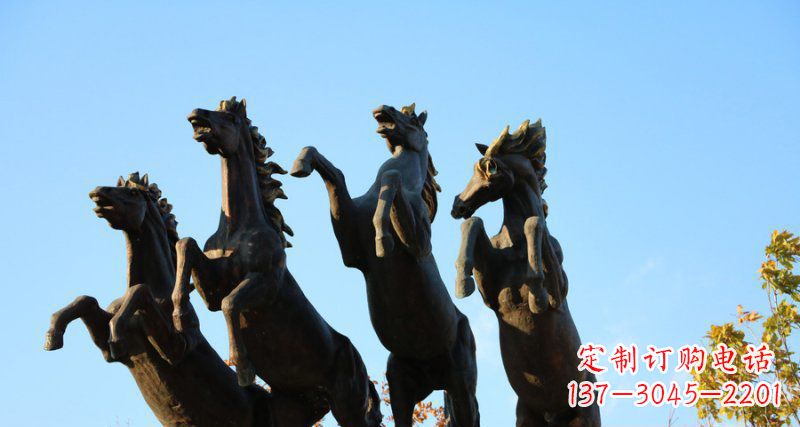潍坊广场立马动物铜雕 (2)